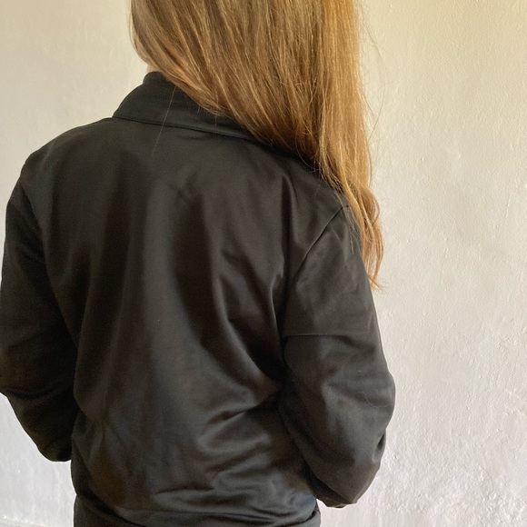 Adidas black zip up jacket. Perfect condition - Picture 3 of 4